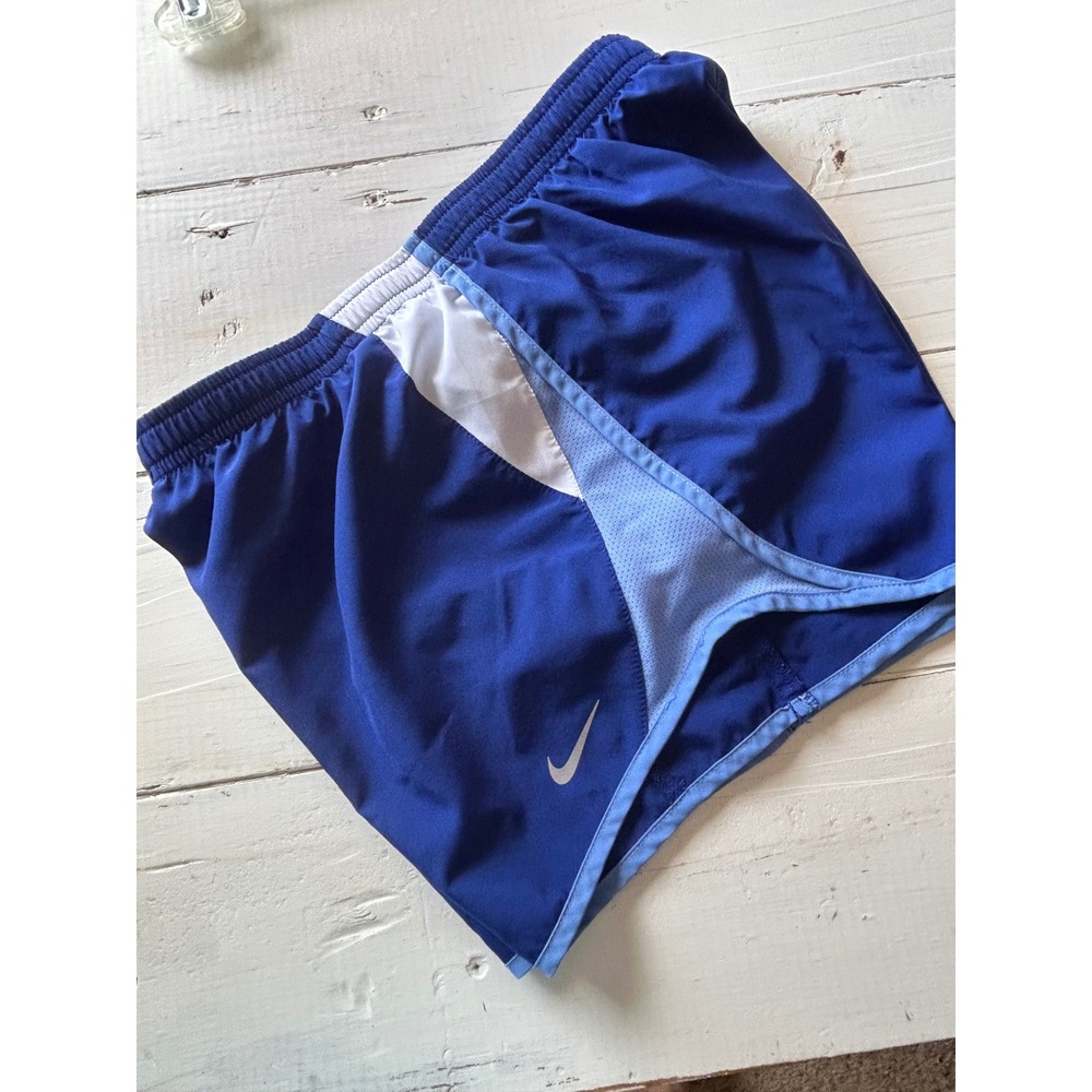 Nike Dri-FIT Womens Running Shorts Blue‎ Colorblock Mesh XS